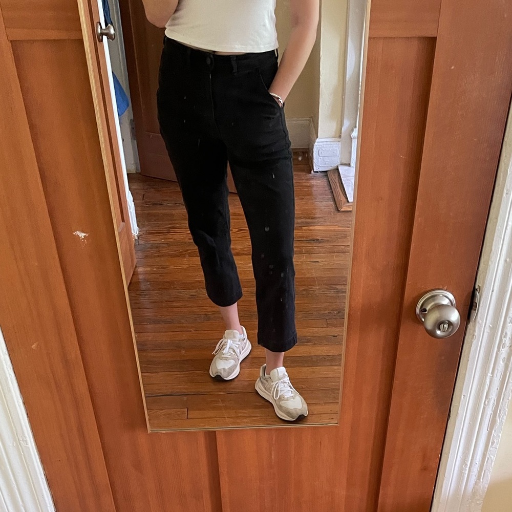 Everlane Black Canvas Pants - size 6